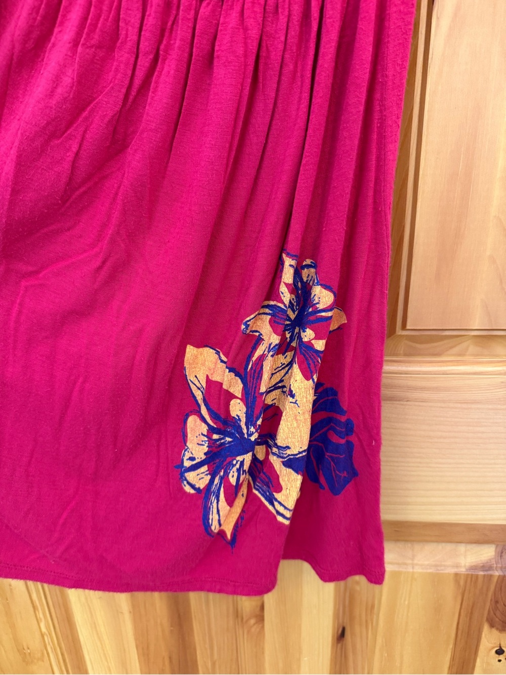 Off-Shoulder Ruffle Red Summer Dress - Picture 2 of 5